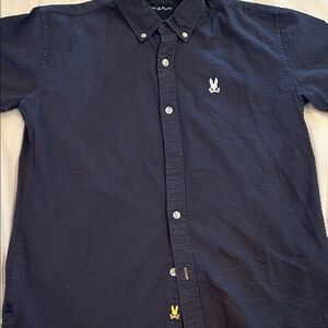 Psycho Bunny Navy Blue Button Down Shirt (Kids)